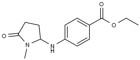 ethyl 4-(1-methyl-5-oxopyrrolidin-2-ylamino)benzoate Structure