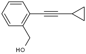 2-(2-Cyclopropylethynyl)benzenemethanol Structure