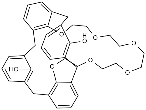 31H-4,21-(Methano[1,3]benzenomethano)-26,30-metheno-25H-dibenzo[q,z][1,4,7,10,13,16]hexaoxacycloheptacosin-32,35-diol, 6,7,9,10,12,13,15,16,18,19-decahydro- Structure