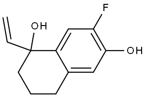 1-Ethenyl-7-fluoro-1,2,3,4-tetrahydro-1,6-naphthalenediol Structure