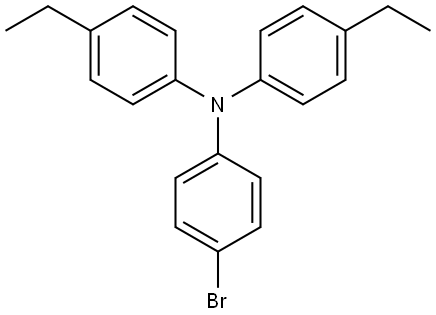 4-bromo-N,N-bis(4-ethylphenyl)aniline Structure