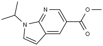 methyl 1-isopropyl-1H-pyrrolo[2,3-b]pyridine-5-carboxylate Structure