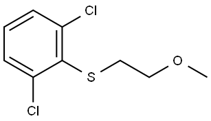 1,3-Dichloro-2-[(2-methoxyethyl)thio]benzene Structure