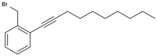 1-(bromomethyl)-2-(dec-1-yn-1-yl)benzene Structure