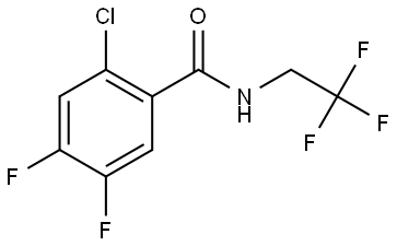 2-Chloro-4,5-difluoro-N-(2,2,2-trifluoroethyl)benzamide 구조식 이미지