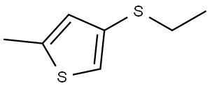 4-(ethylthio)-2-methylthiophene Structure