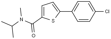 5-(4-Chlorophenyl)-N-methyl-N-(1-methylethyl)-2-thiophenecarboxamide Structure