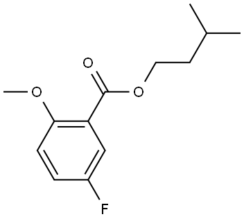 isopentyl 5-fluoro-2-methoxybenzoate Structure