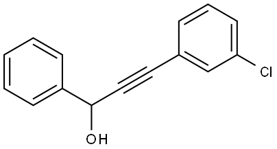 3-(3-chlorophenyl)-1-phenylprop-2-yn-1-ol Structure