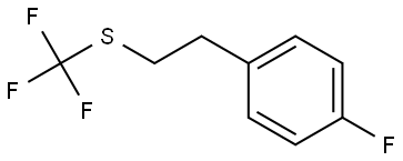 1-Fluoro-4-[2-[(trifluoromethyl)thio]ethyl]benzene Structure