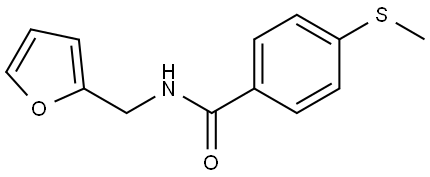 N-(2-Furanylmethyl)-4-(methylthio)benzamide Structure