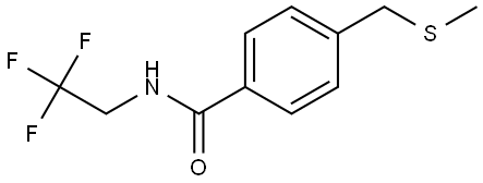 4-[(Methylthio)methyl]-N-(2,2,2-trifluoroethyl)benzamide Structure