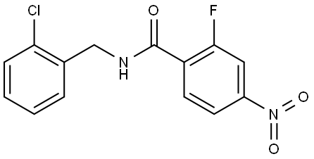 N-(2-chlorobenzyl)-2-fluoro-4-nitrobenzamide Structure