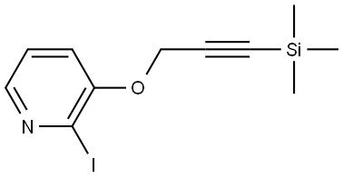 2-Iodo-3-((3-(trimethylsilyl)prop-2-yn-1-yl)oxy)pyridine Structure