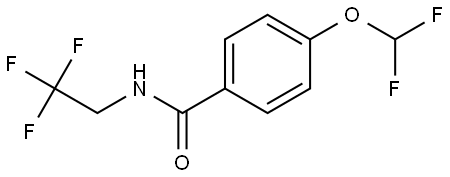 4-(Difluoromethoxy)-N-(2,2,2-trifluoroethyl)benzamide Structure