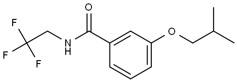 3-(2-Methylpropoxy)-N-(2,2,2-trifluoroethyl)benzamide Structure