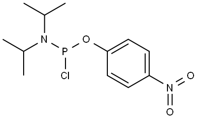 1-chloro-N,N-diisopropyl-1-(4-nitrophenoxy)phosphinamine Structure