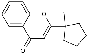 2-(1-Methylcyclopentyl)-4H-chromen-4-one Structure