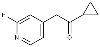 1-Cyclopropyl-2-(2-fluoro-4-pyridinyl)ethanone Structure