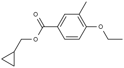 Cyclopropylmethyl 4-ethoxy-3-methylbenzoate Structure