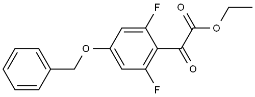 ethyl 2-(4-(benzyloxy)-2,6-difluorophenyl)-2-oxoacetate Structure