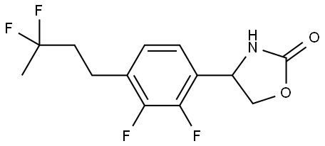 4-(4-(3,3-difluorobutyl)-2,3-difluorophenyl)oxazolidin-2-one Structure