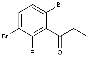 1-(3,6-dibromo-2-fluorophenyl)propan-1-one Structure