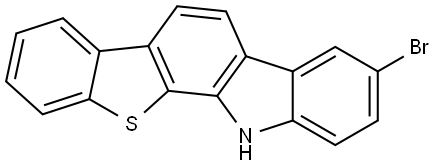 3-Bromo-12H-[1]benzothieno[2,3-a]carbazole Structure