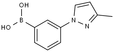 3-(3-Methyl-1H-pyrazol-1-yl)phenylboronic acid Structure