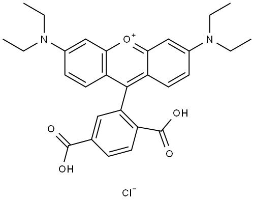 6-carboxytetraethylrhodamine Structure