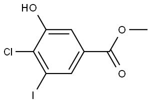 Methyl 4-chloro-3-hydroxy-5-iodobenzoate Structure