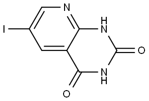 6-iodopyrido[2,3-d]pyrimidine-2,4-diol Structure