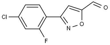 3-(4-chloro-2-fluorophenyl)isoxazole-5-carbaldehyde Structure