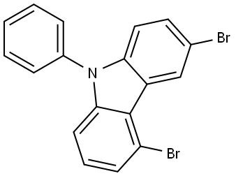 9H-Carbazole, 3,5-dibromo-9-phenyl- Structure