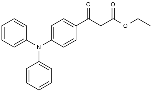 ethyl 3-(4-(diphenylamino)phenyl)-3-oxopropanoate Structure