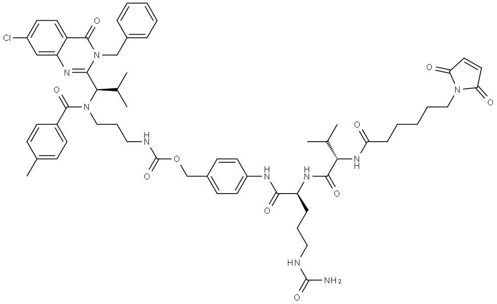 MC-Val-Cit-PAB-Ispinesib Structure