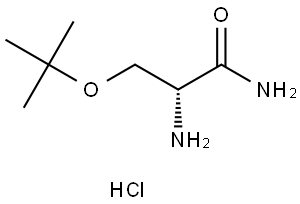 Propanamide, 2-amino-3-(1,1-dimethylethoxy)-, hydrochloride (1:1), (2R)- Structure