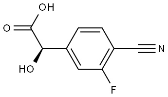 (R)-2-(4-cyano-3-fluorophenyl)-2-hydroxyacetic acid Structure