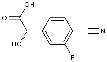 (S)-2-(4-cyano-3-fluorophenyl)-2-hydroxyacetic acid Structure