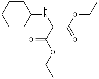 Diethyl 2-(cyclohexylamino)malonate Structure