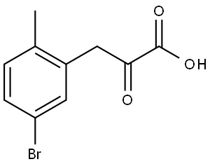 Benzenepropanoic acid, 5-bromo-2-methyl-α-oxo- Structure