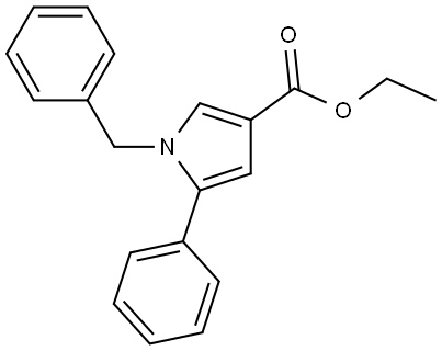 ethyl 1-benzyl-5-phenyl-1H-pyrrole-3-carboxylate Structure