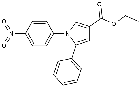 ethyl 1-(4-nitrophenyl)-5-phenyl-1H-pyrrole-3-carboxylate Structure