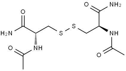 Propanamide, 3,3'-dithiobis[2-(acetylamino)-, (2R,2'R)- (9CI) Structure