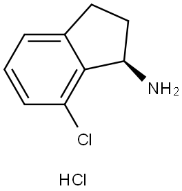 (R)-7-Chloro-2,3-dihydro-1h-inden-1-amine hydrochloride 구조식 이미지