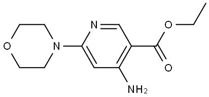 ethyl 4-amino-6-morpholin-4-ylnicotinate Structure