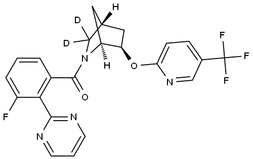 tebideutorexant Structure