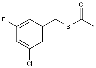 S-[(3-Chloro-5-fluorophenyl)methyl] ethanethioate Structure