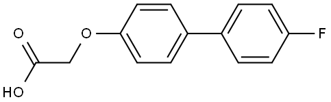 2-[(4'-Fluoro[1,1'-biphenyl]-4-yl)oxy]acetic acid Structure