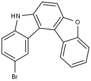 8H-Benzofuro[2,3-c]carbazole, 11-bromo- Structure